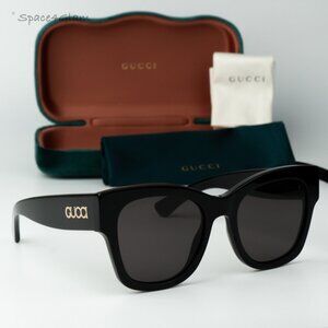 Gucci Women Sunglasses Black Grey Square GG1789S 001 BRAND NEW